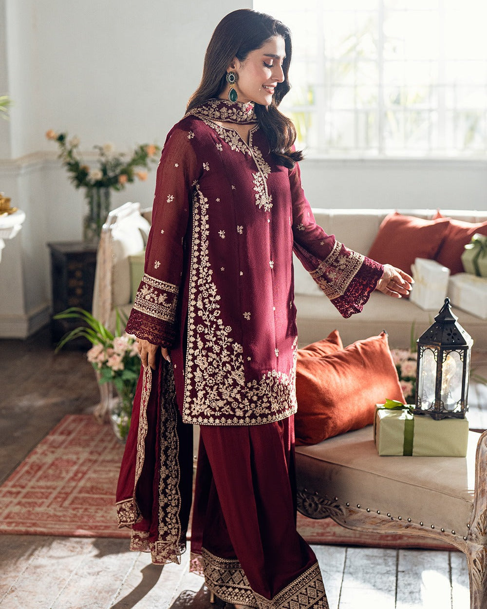 Ayeza Khan Embroidered Suit