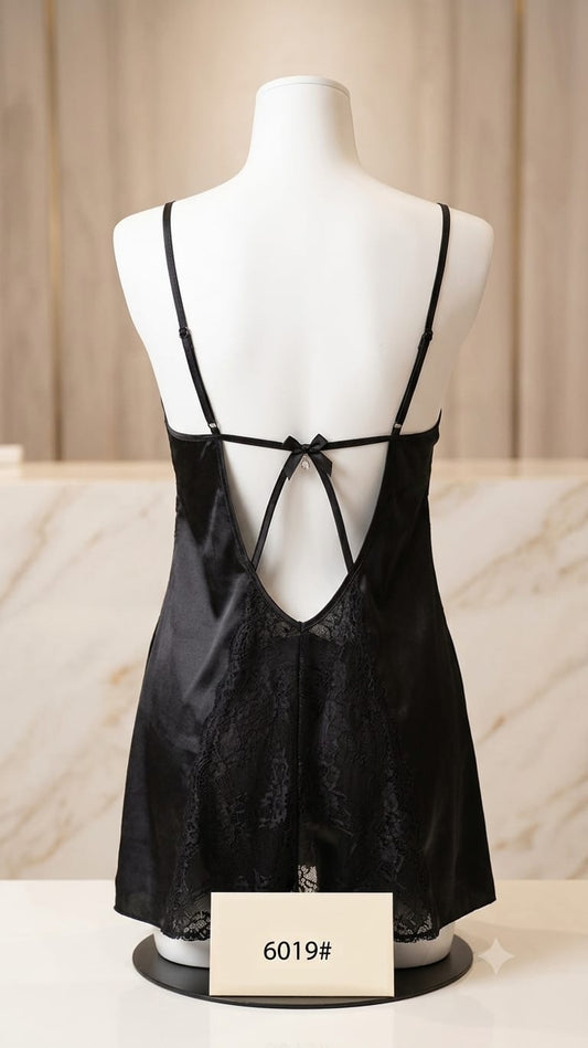 Black Keyhole Babydoll
