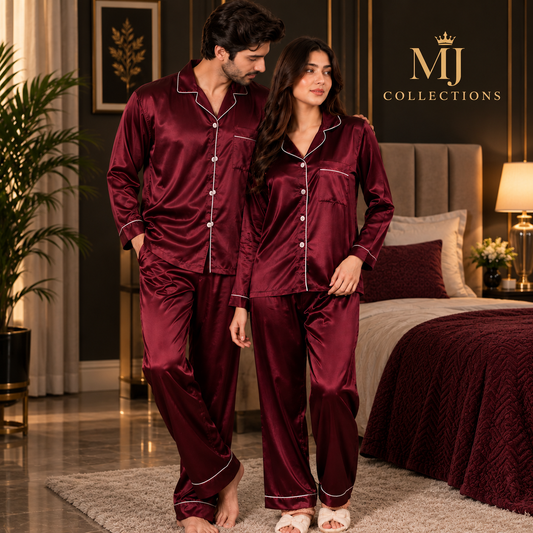 Couple Silk Suit — His & Her Matching Set