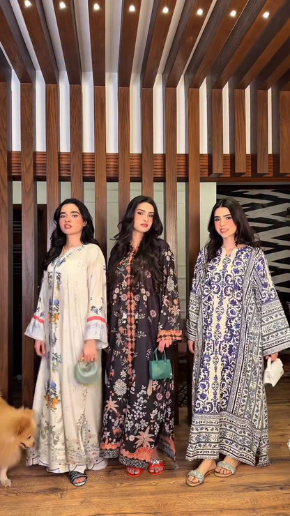 Summer Printed Kaftaan Printed Lawn Y39