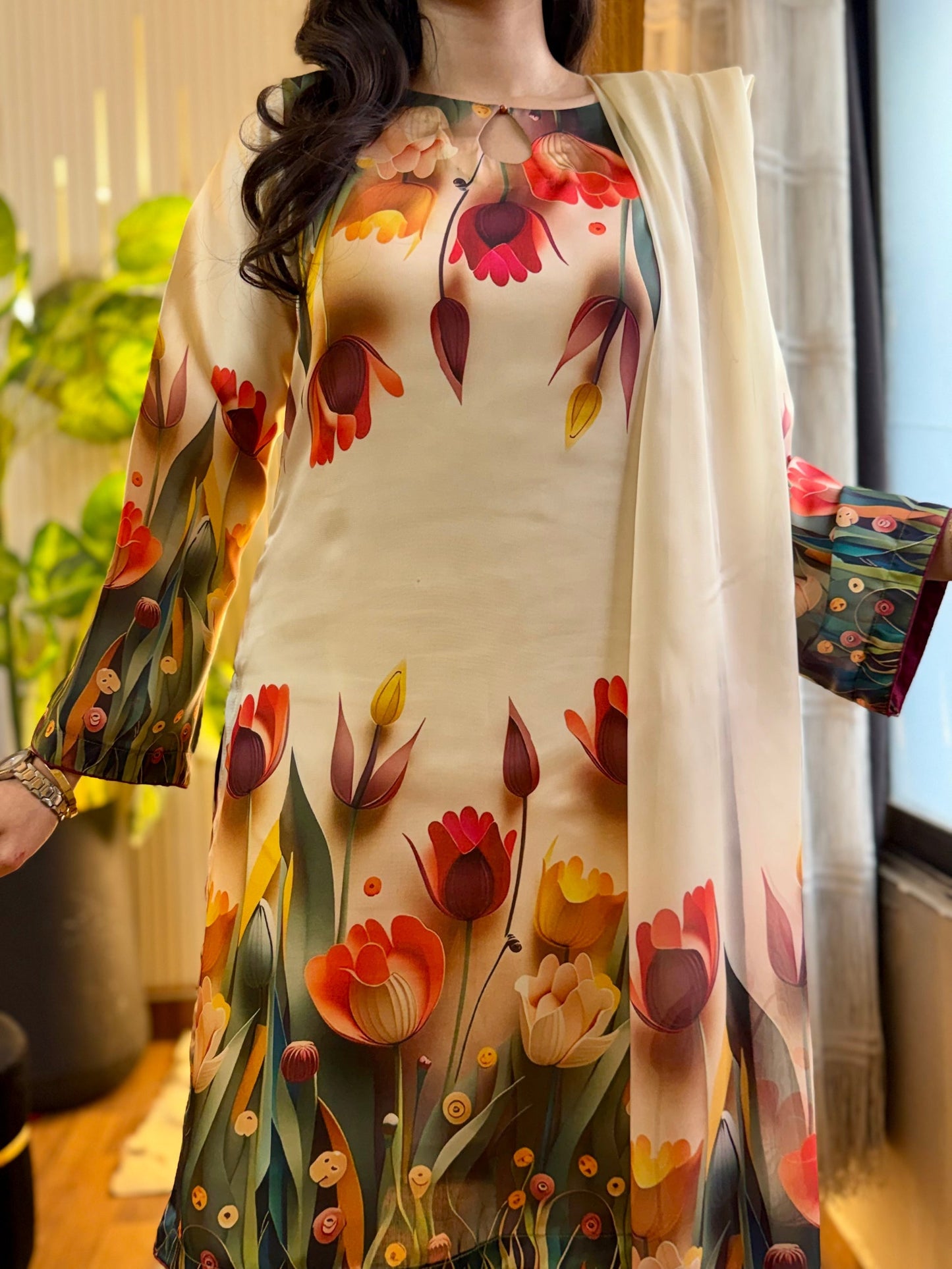 2PC  Digital Print Lawn Y50