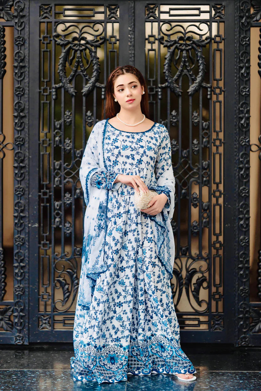 Hania Amir Viral Maxi Blue