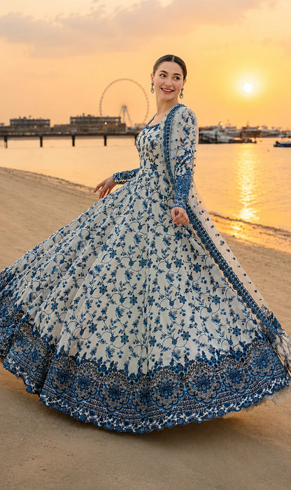 Hania Amir Viral Maxi Blue