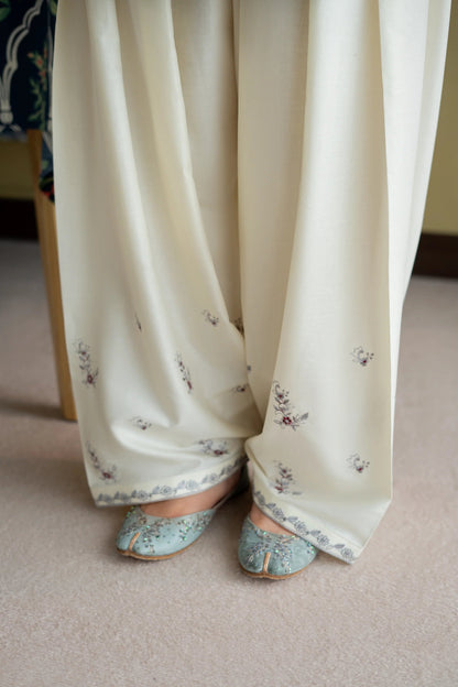 Turquoise Embroidered Lawn Co-Ord Set 2 Piece – MJ Collections
