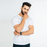 Plain Tees For Men - WHITE