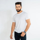 Plain Tees For Men - WHITE
