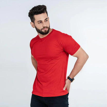 Plain Tees For Men - RED