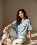 STRAWBERY HEART SKYBLUE