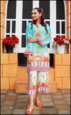 2PC Sky Elegance Printed Lawn Y46