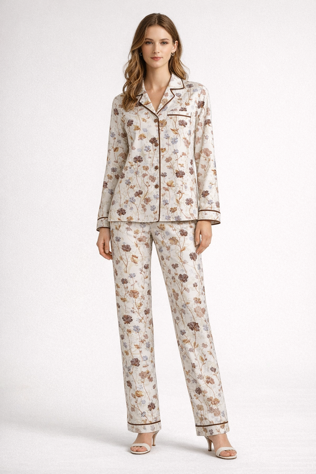 Digital Printed  Night Suit - PNS-011 Multi Flower