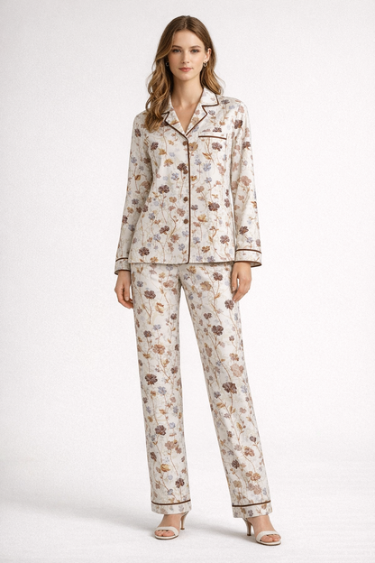 Digital Printed  Night Suit - PNS-011 Multi Flower