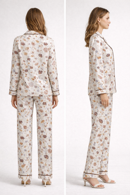 Digital Printed  Night Suit - PNS-011 Multi Flower