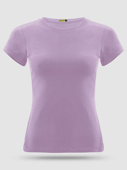 Plain Tees For Women - LILAC PURPLE