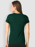 Plain Tees For Women - DARK GREEN