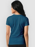 Plain Tees For Women - PETROLIUM BLUE