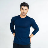 Full Sleeves Tees For Men - NAVY BLUE