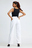WHITE Wide-Leg Jeans For Women