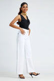 WHITE Wide-Leg Jeans For Women
