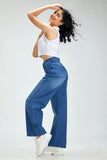BLUE Wide-Leg Jeans For Women