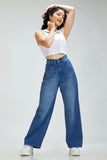 BLUE Wide-Leg Jeans For Women