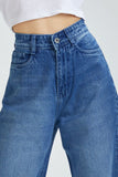BLUE Wide-Leg Jeans For Women