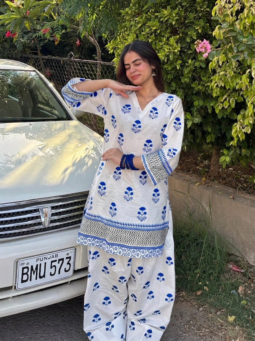 Printed Ethnic Co-Ord Set
