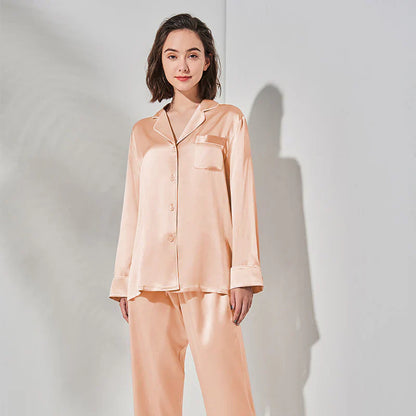 PLAIN SILK NIGHT SUIT - Baggy Trouser