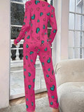 Heart pattern printed night suit