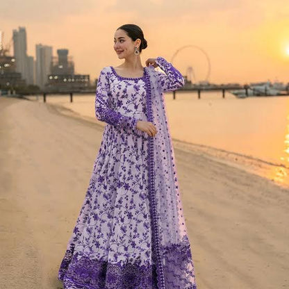 Hania Amir Viral Maxi Purple