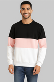 Black Pink And White Block Sweatshirt