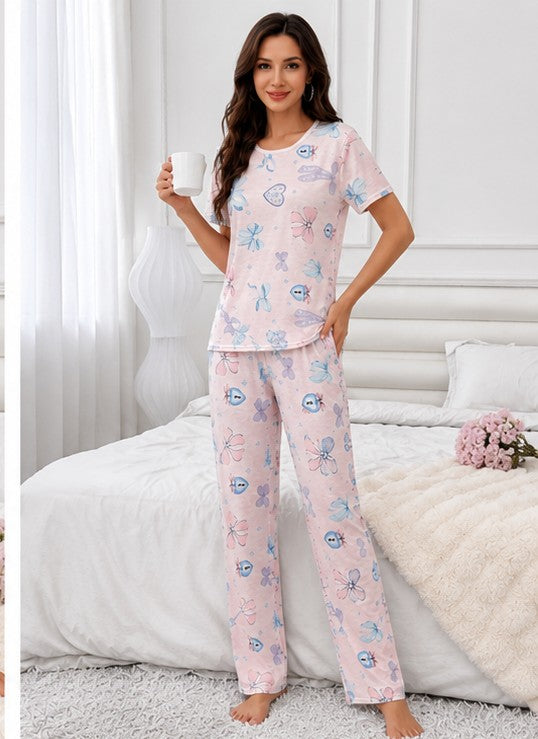 Butterfly Bliss Cotton Night Suit