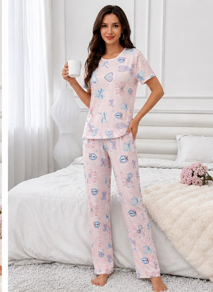 Butterfly Bliss Cotton Night Suit