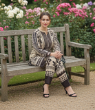 Brown Printed 2-Piece Stitched Suit – MJ Collections