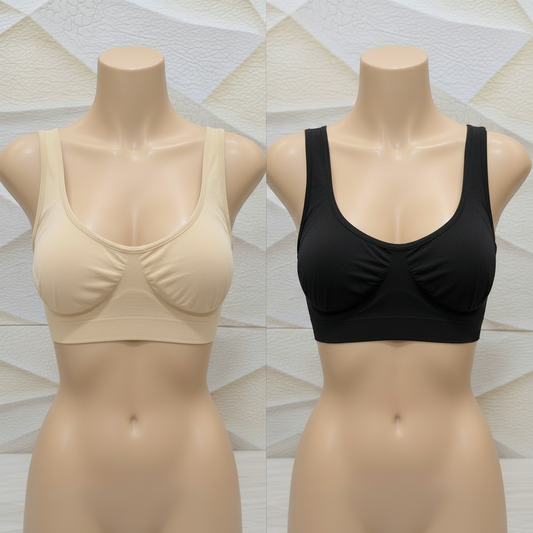 Pack of 2 Luxe Seamless Comfort Bra