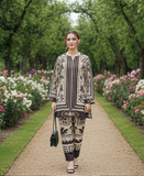 Brown Printed 2-Piece Stitched Suit – MJ Collections