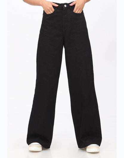 High Rise Wide Leg Jeans Indigo